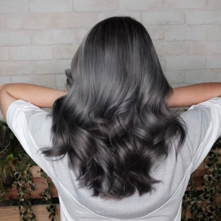 ✺❁▲Dark Denim Gray Deep Gray Hair Coloring Permanent Hair Color 9.16 Dark Ash Gray Fashion Hair Colo