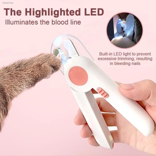 Pet Professional Dog Nail Clippers With LED Light Anti-spatter Painless