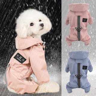 【Funny and cute】Reflective Dog Raincoat Waterproof Dog Rain Jacket Coat Clothes Small Medium Dogs Ho