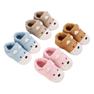 Baby Shoes Infant Girls Boys Cotton Cloth Cartoon Shoes Toddler Moccasins Non-slip Soft Bottom Shoes 0-18Months