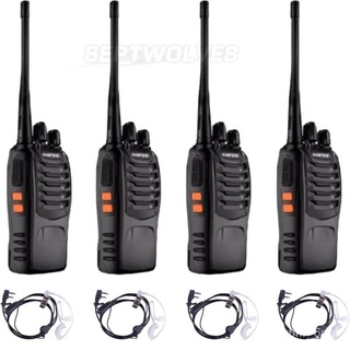 Baofeng/Poeng BF888S UHF FM Transceiver Walkie Talkie Two-Way Radio With RMS70 Covert Acoustic Tube