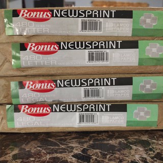 Bonus Newsprint | Short and Long, 480 sheets per Ream