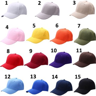 💐Hot Sale💐Unisex Plain Baseball Cap Adjustable Peaked Hat (4)