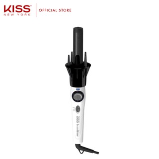 Kiss New York Instawave Hair Curling Iron - White (Auto Curler)