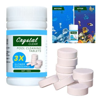 【BEST SELLER】 100Pcs Chlorine Dioxide Tablets Multifunction Swimming Pool Tub Spa Disinfection
