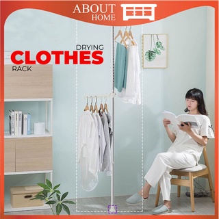 Ready Stock Drying Clothes Rack Indoor Stainless Steel Laundry Drying Rack Adjustable Drying Pole