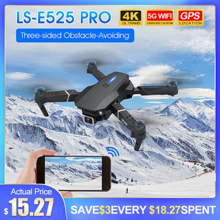 Eachine & LS-E525 PRO Drone 1080P 4K HD Aerial Single/Dual Camera WIFI GPS Foldable 3-sided Obstacle