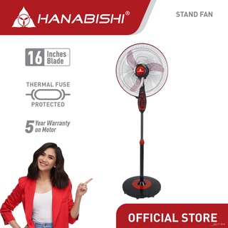 （Spot Goods）Hanabishi Stand Fan HABE 16SF 16" Blade| Electric fan Durable AS Blades | Three-speed c