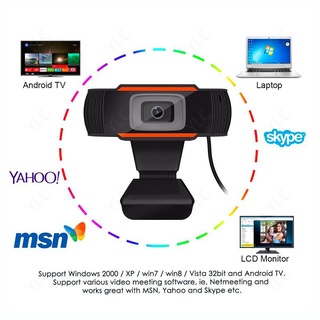Plug and Play Webcam with Microphone Webcam for Laptop PC Skype MSN and Video Calling 1080P 720P