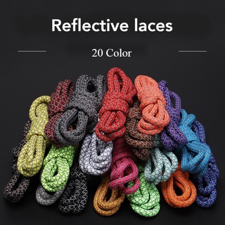 Shoelaces reflective shoelaces basketball shoes sports shoes Bracelet woven circular fluorescent color
