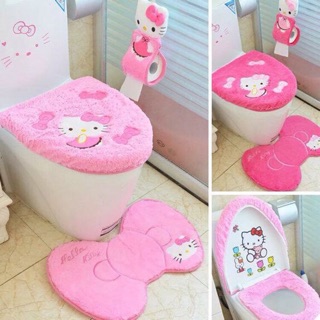 Hello Kitty toilet set