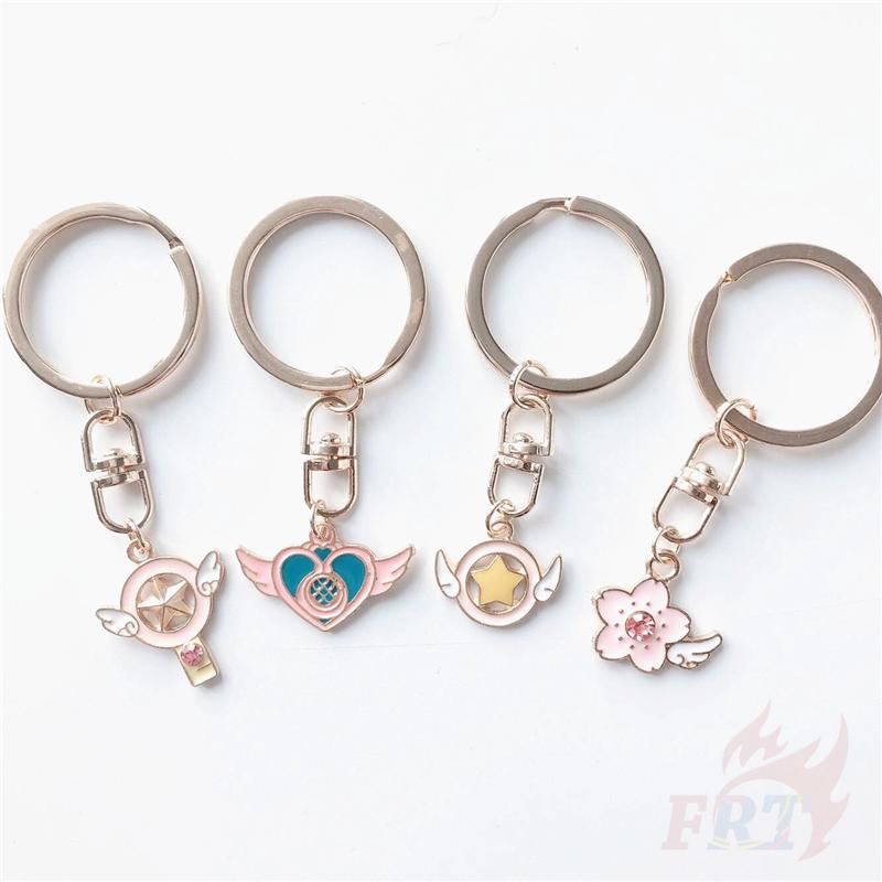 Card Captor Sakura - 1 Pc Cute Star Love Mini Metal Keychain