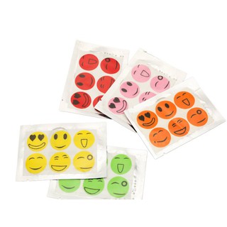 BkWl SeaLavender 300 Pcs Smiley Mosquito Repellent Patches Stickers Apply to Skin and Clothes, Natur (1)