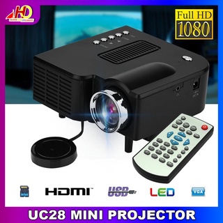 Spot segundo Mini Portable Projector UC28 1080P Full HD Projector Home Theater Projectors Audio Medi