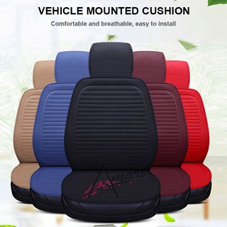 Car Seat Cushions Universal Cotton Linen Non Slide Seats Cover Waterproof for Most Cars