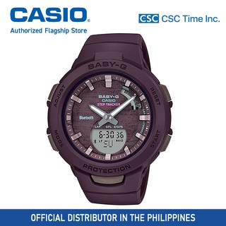 Casio Baby-G BSA-B100AC-5ADR Resin Strap Bluetooth Shock Resistant 100 Meter Watch for Women