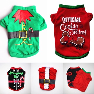 Christmas Dog Clothes Cotton Pet Clothing For Small Medium Dogs