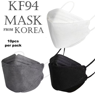 Face mask 10pcs KF94 Face Mask 3 Layer Non-woven Protection Filter 3D Anti Viral Mask Korea style