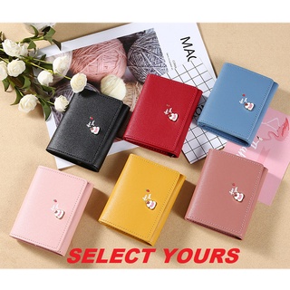 △✟✘AJ Korean Women's Fashion wallet Card Package Short Wallet Mini Wallet C216-76