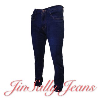 new products❏❐℗9782# Navy Blue Basic Pants for Men Jeans Skinny Stretchable