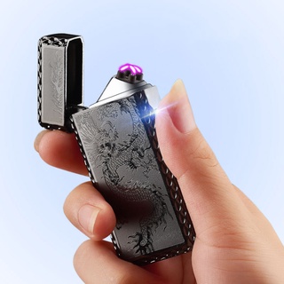 Zinc Alloy Creative Electric Lighter Cool USB LightersGadgets For Men Rechargeable