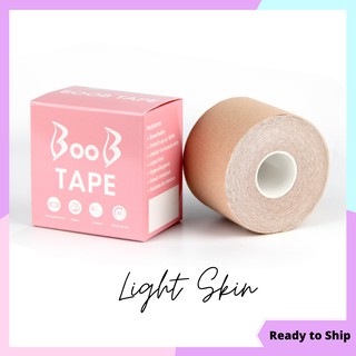 Boob Tape Body Tape Sweat Proof Waterproof 5cm x 5m (Light Skin)