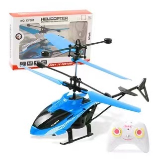 RC Helicopter Infrared Sensor Suspension Induction Aircraft LED Light Remote Control Gyro Drone#COD (1)