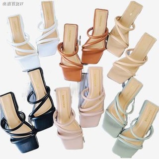 [wholesale]*mga kalakal sa stock*✶Barefoot.MNL Lea ✨ 1" inch Block heels