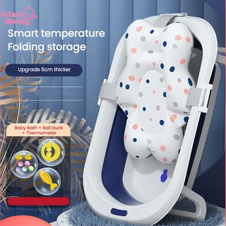 Infant Shining Folding Bath Tub Large Size Infants Bathtub 0-6 Years Newborn Baby Products Bath Seat