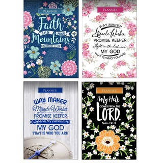 Open Dated Planner with Bible Verse Hardcover with Quotes