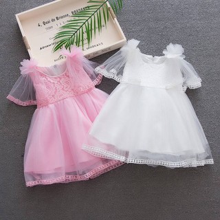Baby Kids Girls Princess Dress Tie Neck Lace Tutu Skirts (3)