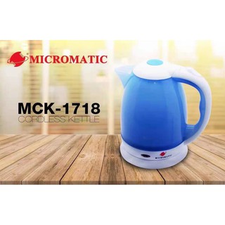 electric kettle℡▧Micromatic MCK-1718 1.8 Liters Electric Kettle Water Heater Tea Pot 360 Degree Turn