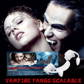 Halloween retractable fangs Party Prom props vampire dentures braces