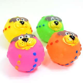 Pet Dog Puppy Rubber Chews ball Squeaky Sound Play Toys