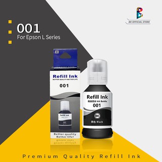001 Refill ink Black 127ml Premium Ink For Epson L3110 L4150 L4160 L6160 L6170 series