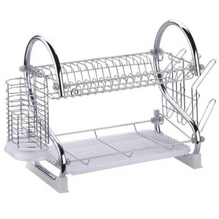 One Supermarket Double Layer Plate Bowel Cup Cutlery Dish Drainer Dryer Drip Tray Storage Rack Holde