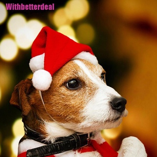 [BETTER] Christmas pet santa hat small puppy cat dog xmas holiday costume ornaments