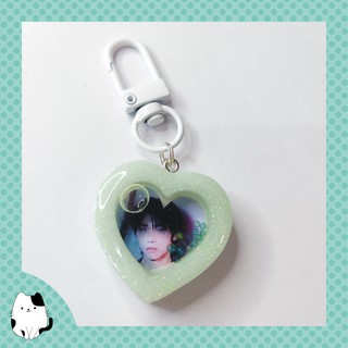 Customized / Personalized Resin Mini Heart Shaker Keychain (read description) custom / customizable