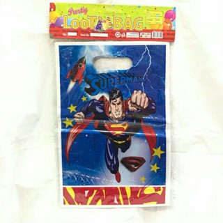 Party loot bag Superman { meduim size} 10 pcs. per pack
