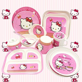 【KH】 Melamine plate Hello Kitty tableware, Children's tableware, cartoon tableware