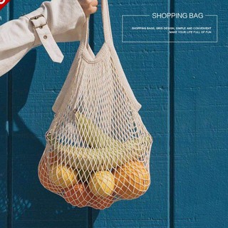 Portable Tote Cotton Reusable Fruit Shopping Net Bag Woven Mesh Bag House Supplies (6)