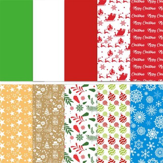 PRETYZOOM 150pcs Christmas Tissue Paper Wrapper Sheets Packaging Paper Assortment for Holiday Festiv
