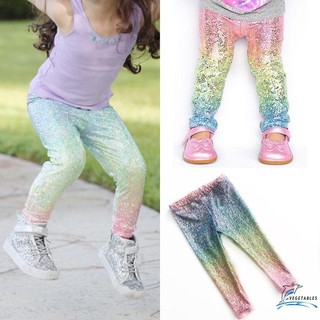 YSL-Toddler Kids Girl Baby Sequin Leggings Pants Trousers