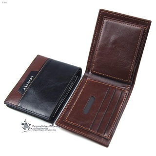 Popular pera۞❈Mens Wallet Smooth leather Fashion Packet Wallet (4)
