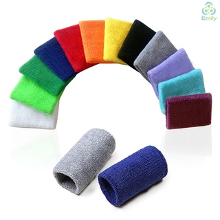 [*New!]Sports Wristband Sweatbands Moisture Wicking Athletic Cotton Sweat Band for Men Women Tennis Basketball Running Gym Work Out