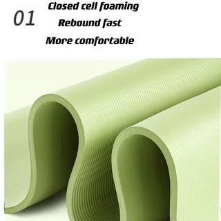 ◕✾✔COD 10mm ultra-thick high-density anti-scorching exercise yoga mat, yoga fitness non-slip mat
