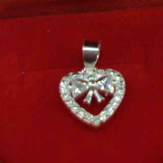 [CS] original 92.5 italy silver pendant hearts