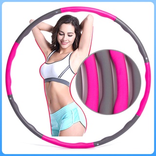 8 Parts Removable Contoured Abdominal Fitness Hoola Hoop With Weights