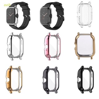 ooh Protection Case For Amazfit- GTS 2 Smart Watch Plating TPU Soft Cover Full Scre