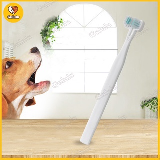 Dog Toothbrush Pet Care Mouth Cleaning Care Double Head Toothbrush Teddy Dog Brush Bad Breath Tartar Teeth Tool Dog Cat Cleaning Supplies Gululu